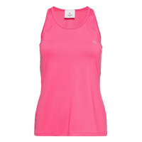 Wo - Mesh Back Tank Top T-shirts & Tops Sleeveless Vaaleanpunainen Calvin Klein Performance