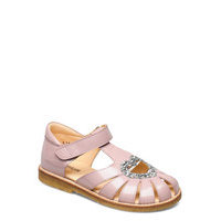 Sandal With Heart Detail Shoes Summer Shoes Sandals Vaaleanpunainen ANGULUS
