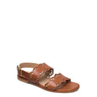 Sandals - Flat - Open Toe - Op Shoes Summer Shoes Flat Sandals Ruskea ANGULUS