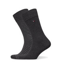 Th Men Small Stripe Sock 2p Underwear Socks Regular Socks Musta Tommy Hilfiger