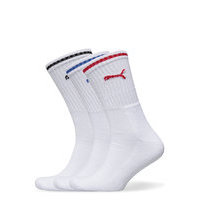 Puma Crew Sock Stripe 3p Underwear Socks Regular Socks Valkoinen PUMA