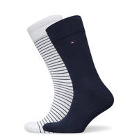 Th Men Small Stripe Sock 2p Underwear Socks Regular Socks Valkoinen Tommy Hilfiger