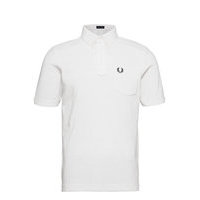 Button Down Collar Polos Short-sleeved Valkoinen Fred Perry