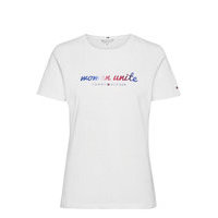 Abo Tee Regular Women Unite 2 T-shirts & Tops Short-sleeved Valkoinen Tommy Hilfiger