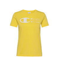 Crewneck T-Shirt T-shirts & Tops Short-sleeved Keltainen Champion