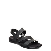 District Kanoya Strap Black Shoes Summer Shoes Flat Sandals Musta Merrell