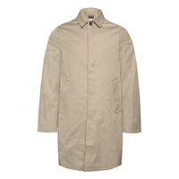 Cane Micro Twill Coat Ohut Pitkä Takki Beige J. Lindeberg