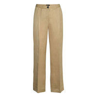 Twill Lux - Miriam Suoralahkeiset Housut Beige SAND