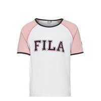 Kids Girls Stella Raglan Tee T-shirts Short-sleeved Vaaleanpunainen FILA