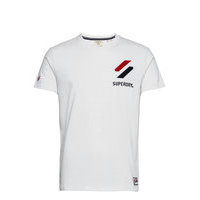 Sportstyle Chenille Tee T-shirts Short-sleeved Valkoinen Superdry