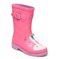 Jnr Welly Print Shoes Rubberboots Unlined Rubberboots Vaaleanpunainen Joules
