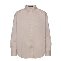 Pinpoint Oxford Relaxed Shirt Pitkähihainen Paita Beige GANT