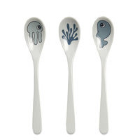 Spoon 3 Pcs Sea Friends Home Meal Time Cutlery Sininen D By Deer, Done by Deer