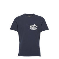 B.Intl Lunya Pockt Tee T-shirts Short-sleeved Sininen Barbour