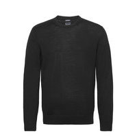 Merino Crewneck Sweater Neulepaita Pyöreä Kaula-aukko Musta GAP