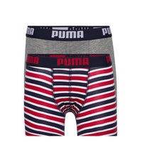 Puma Boys Basic Boxer Printed Strip Alushousut Punainen PUMA