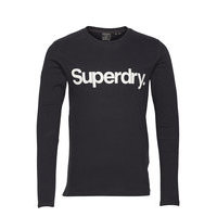 Military Ls Graphic Top T-shirts Long-sleeved Musta Superdry