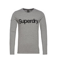 Military Ls Graphic Top T-shirts Long-sleeved Harmaa Superdry