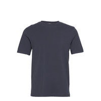 Classic Solid Organic Cotton-Jersey Crewneck T-Shirt T-shirts Short-sleeved Sininen Scotch & Soda