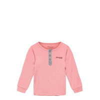 Myske Wool Kids Shirt T-shirts Long-sleeved T-shirts Vaaleanpunainen Bergans
