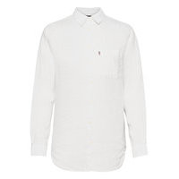 Isa Linen Shirt Pitkähihainen Paita Valkoinen Lexington Clothing