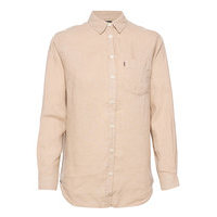 Isa Linen Shirt Pitkähihainen Paita Vaaleanpunainen Lexington Clothing