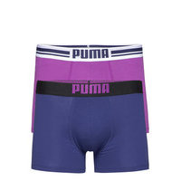 Puma Placed Logo Boxer 2p Bokserit Liila PUMA