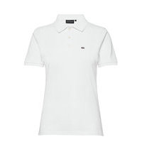 Jess Pique Polo Shirt T-shirts & Tops Polos Valkoinen Lexington Clothing
