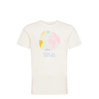 T-Shirt Stockholm Color Globe Off-White T-shirts Short-sleeved Valkoinen DEDICATED