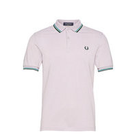 Twin Tipped Fp Shirt Polos Short-sleeved Vaaleanpunainen Fred Perry