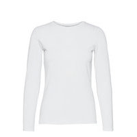Sibio Jersey Top T-shirts & Tops Long-sleeved Valkoinen Andiata
