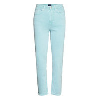 D1. Hw Slim Cropped Colour Jeans Tiukat Farkut Sininen GANT