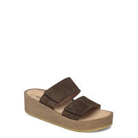 Sandals - Flat - Open Toe - Op Korolliset Sandaalit Ruskea ANGULUS