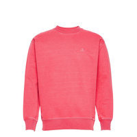 D2. Sunfaded C-Neck Sweat Svetari Collegepaita Vaaleanpunainen GANT