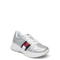 Low Cut Lace-Up Sneaker Matalavartiset Sneakerit Tennarit Hopea Tommy Hilfiger