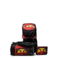 Ninjago® Kai Of Fire - Optimo School Bag Set Accessories Bags Backpacks Musta Lego Bags