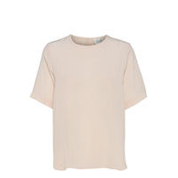 Tonga Silk Ss T-Shirt T-shirts & Tops Short-sleeved Vaaleanpunainen Second Female
