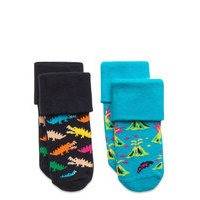 2-Pack Danger Terry Socks Socks & Tights Socks Monivärinen/Kuvioitu Happy Socks