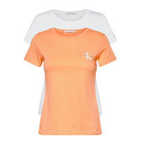 2 Pack Slim T-Shirt T-shirts & Tops Short-sleeved Monivärinen/Kuvioitu Calvin Klein Jeans