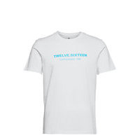 Tee S/S T-shirts Short-sleeved Valkoinen Twelve Sixteen