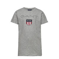 Gant Shield Ss T-Shirt T-shirts Short-sleeved Harmaa GANT