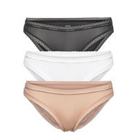 Bikini 3pk Alushousut Brief Tangat Monivärinen/Kuvioitu Calvin Klein