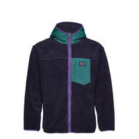 Sherpa Zip Thru Hood Sweat-shirts & Hoodies Fleeces & Midlayers Sininen Superdry