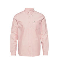 Mens Shirt Paita Rento Casual Vaaleanpunainen Lacoste