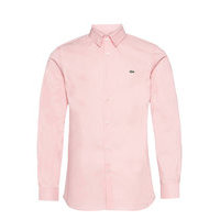 Mens Shirt Paita Rento Casual Vaaleanpunainen Lacoste