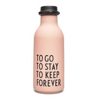 To Go Water Bottle Special Edition Home Meal Time Water Bottles Vaaleanpunainen Design Letters