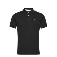 Slim Fit Logo Polos Short-sleeved Musta Hackett London