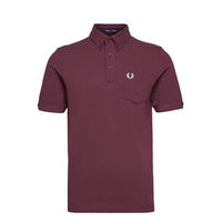 Button Down Collar Polos Short-sleeved Punainen Fred Perry