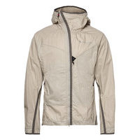 Ansur Hooded Wind Jacket M'S Outerwear Sport Jackets Beige Klättermusen