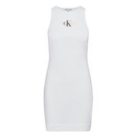 Urban Logo Tank Dress Lyhyt Mekko Valkoinen Calvin Klein Jeans